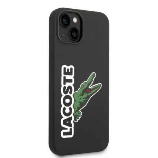 iPhone 15 Plus Lacoste LCHCP14MSHK fekete hardcase krokodil fej szilikonnal tok - 4