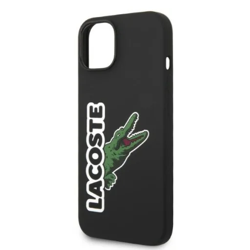 iPhone 15 Plus Lacoste LCHCP14MSHK fekete hardcase krokodil fej szilikonnal tok - 6
