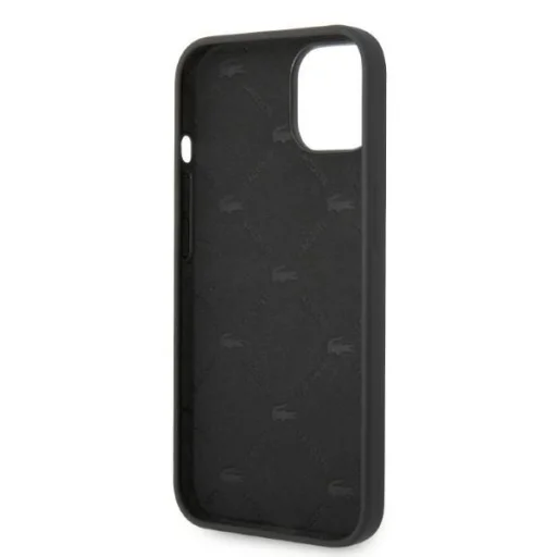 iPhone 15 Plus Lacoste LCHCP14MSHK fekete hardcase krokodil fej szilikonnal tok - 7