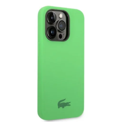 iPhone 14 Pro Max zöld szilikon kemény tok Lacoste - 4