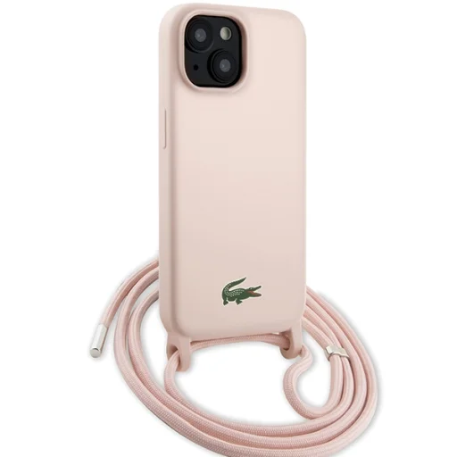 iPhone 15 világos rózsaszín kemény tok Lacoste LCHCP15SSCCRLP - 3