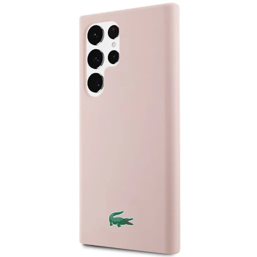 Samsung Galaxy S23 Ultra tok Lacoste LCHCS23LSLOLP világos rózsaszín tok - 2