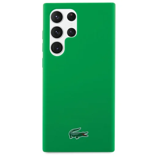 Samsung Galaxy S23 Ultra zöld kemény szilikon tok Lacoste - 3