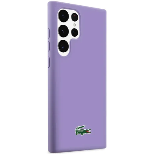 Samsung Galaxy S23 Ultra tok - Lila kemény tok szilikonnal Lacoste - 4