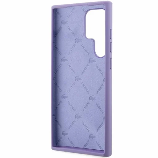 Samsung Galaxy S23 Ultra tok - Lila kemény tok szilikonnal Lacoste - 7