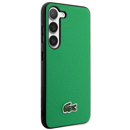 Samsung Galaxy S23 Plus zöld tok Lacoste LCHCS23MPVCN Iconic Petit Pique mintával - 4