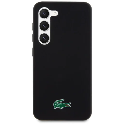 Samsung Galaxy S23 Plus fekete tok Lacoste Silicone Croc Logo - 5