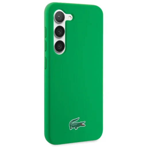 Samsung Galaxy S23 Plus zöld tok Lacoste Silicone Croc Logo - 4