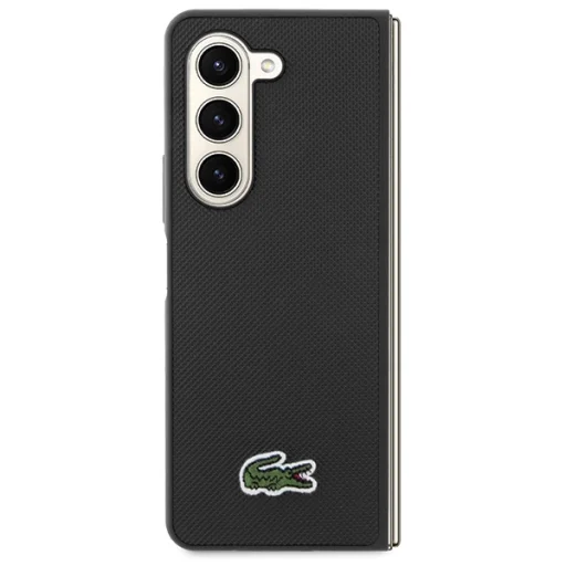 Samsung Galaxy Z Fold5 Lacoste Iconic Petit Pique fekete tok - 2