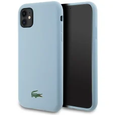 iPhone 11 / Xr 6.1" világoskék tok Lacoste Silicone Croc Logóval és MagSafe-fel