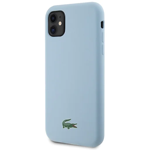 iPhone 11 / Xr 6.1" világoskék tok Lacoste Silicone Croc Logóval és MagSafe-fel - 2