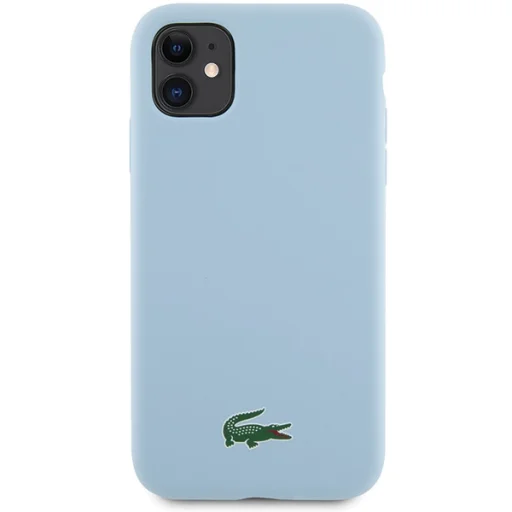 iPhone 11 / Xr 6.1" világoskék tok Lacoste Silicone Croc Logóval és MagSafe-fel - 3