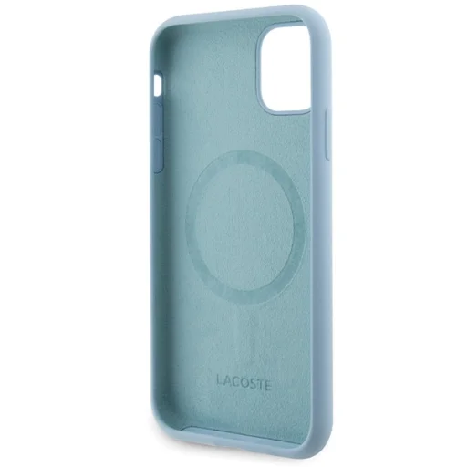 iPhone 11 / Xr 6.1" világoskék tok Lacoste Silicone Croc Logóval és MagSafe-fel - 7