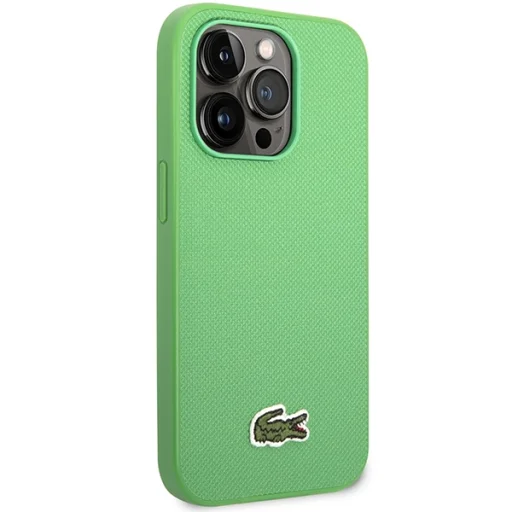 iPhone 14 Pro Max tok Lacoste LCHMP14XPVCN zöld kemény tok Iconic Petit Pique mintával és MagSafe-fel - 2
