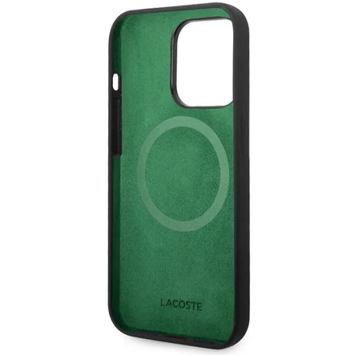 iPhone 14 Pro Max Lacoste LCHMP14XSLOK fekete kemény tok szilikonnal és MagSafe - 7