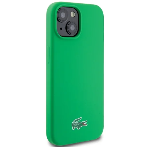iPhone 15 Plus Lacoste Silicone Croc Logo MagSafe zöld tok - 4