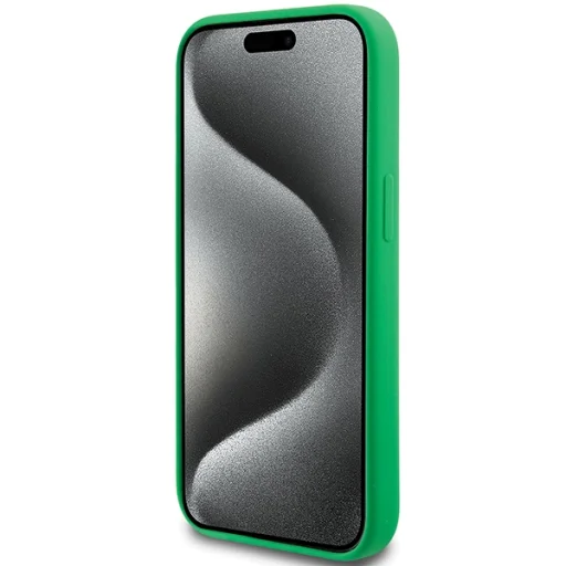iPhone 15 Plus Lacoste Silicone Croc Logo MagSafe zöld tok - 5