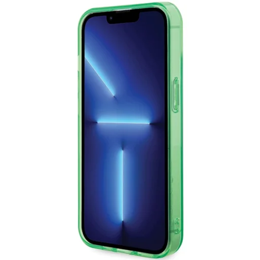 iPhone 15 Plus zöld átlátszó design MagSafe tok - 5