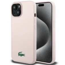 iPhone 15 Lacoste LCHMP15SSLOI rózsaszín tok