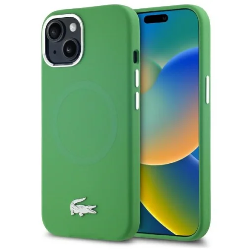iPhone 15 6.1" Lacoste LCHMP15SSMAN estragon tok - 1
