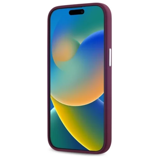 iPhone 15 6.1" bordeaux Lacoste LCHMP15SSMAR Croco Logo MagSafe tok - 5