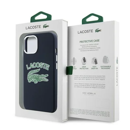 iPhone 15 Lacoste LCHMP15SUCRV (navy blue) tok - 8