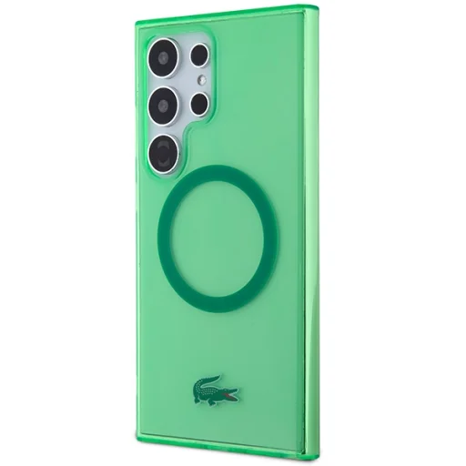 Samsung Galaxy S24 Ultra tok Lacoste LCHMS24LULON zöld kemény tok átlátszó MagSafe - 2