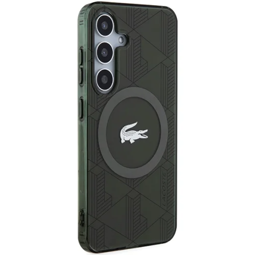 Samsung Galaxy S24 tok Lacoste LCHMS24SUBSB S24 S921 khaki kemény tok IML Blend Monogram MagSafe - 4