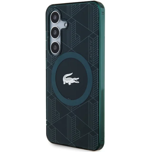 Samsung Galaxy S24 tok Lacoste LCHMS24SUBSE S24 S921 zöld kemény tok IML Blend Monogram MagSafe - 2