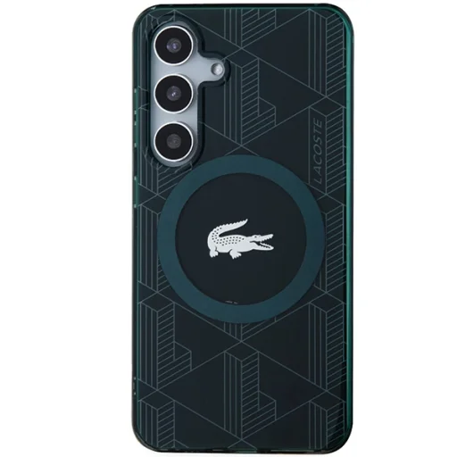 Samsung Galaxy S24 tok Lacoste LCHMS24SUBSE S24 S921 zöld kemény tok IML Blend Monogram MagSafe - 3
