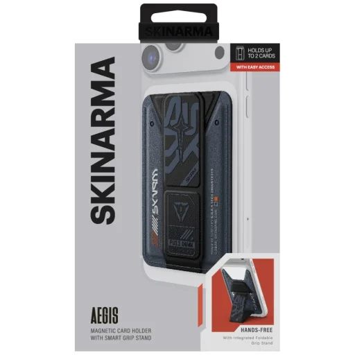 Kado Aegis Skinarma Magnetic Kártyatartó Fogó Állvány tengerészkék - 3