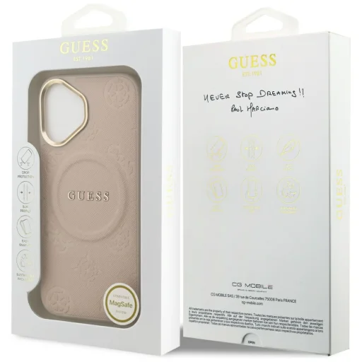 iPhone 17 Guess Peony Hot Stamp MagSafe rózsaszín tok - 8