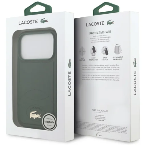 iPhone 17 Pro Lacoste Bliss MagSafe zöld tok - 8