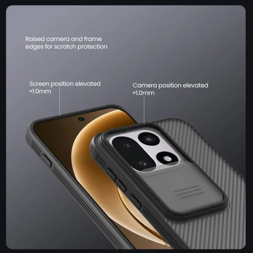 Nillkin CamShield PRO Hard tok OnePlus 15 Transparent Black - 4