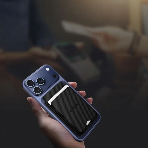 Univerzális Magsafe mágneses kártyatartó állvány - Tech-Protect Magwallet - Szénszál - 4