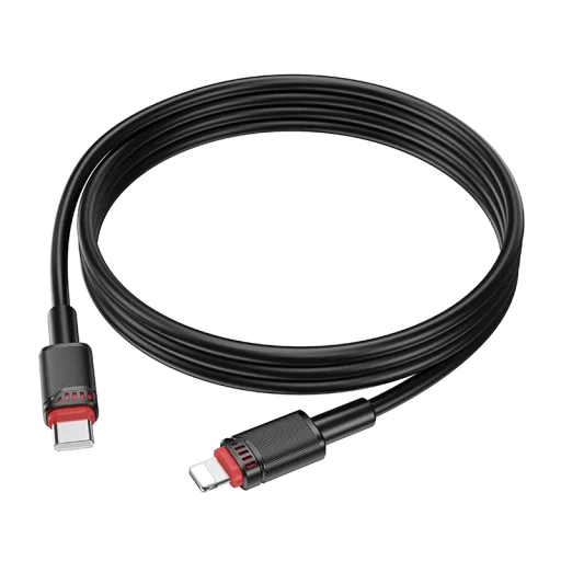 Borofone Kábel BX110 Beneficio - USB Lightning 2,4A 1 méter fekete - 3