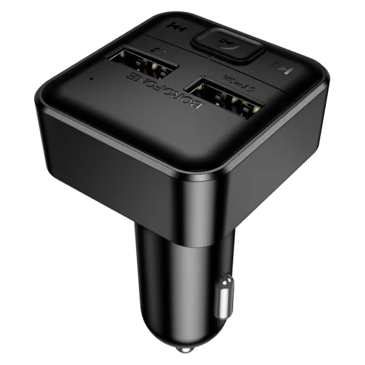 Borofone FM Transmitter BC63 Selecto MP3, Bluetooth - 2xUSB - fekete - 4