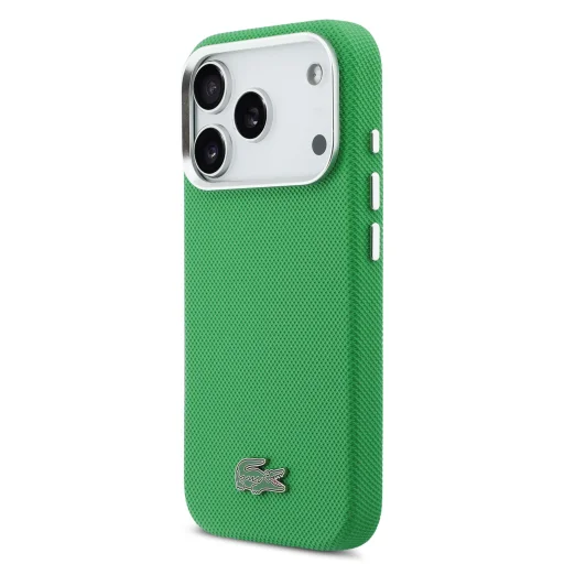 Lacoste Iconic Petit Pique Metal Logo MagSafe tok iPhone 17 Pro Zöld tok - 2