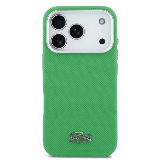Lacoste Iconic Petit Pique Metal Logo MagSafe tok iPhone 17 Pro Zöld tok - 3