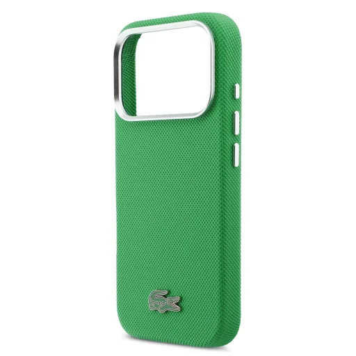Lacoste Iconic Petit Pique Metal Logo MagSafe tok iPhone 17 Pro Zöld tok - 5