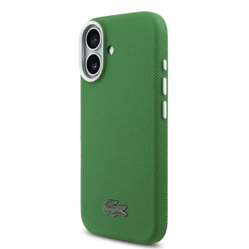 Lacoste Iconic Petit Pique Metal Logo MagSafe tok iPhone 17 Green - 2