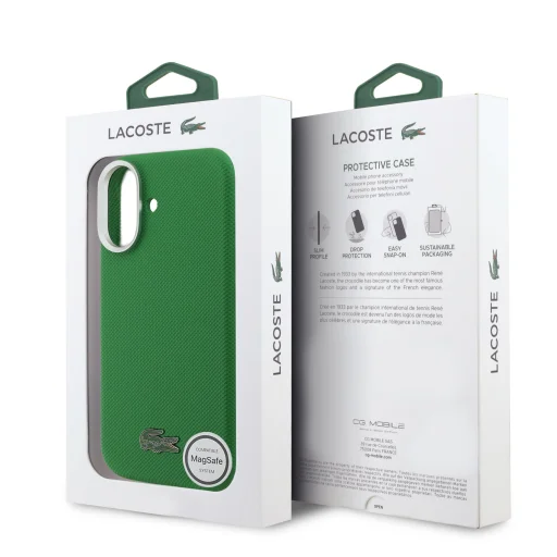 Lacoste Iconic Petit Pique Metal Logo MagSafe tok iPhone 17 Green - 7