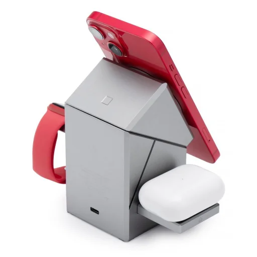 Forcell F-Energy 3 az 1-ben Rotation Cube Qi2 MagSafe-kompatibilis vezeték nélküli töltő (F-06) ezüst - 18