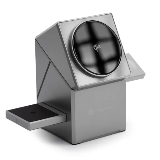 Forcell F-Energy 3 az 1-ben Rotation Cube Qi2 MagSafe-kompatibilis vezeték nélküli töltő (F-06) ezüst - 5