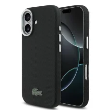 Lacoste Ikonikus Petit Pique Fém Logó MagSafe iPhone 17 tok Fekete