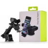Teleszkópos autós telefontartó műszerfalra vagy szélvédőre fekete thumbnail