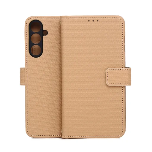 Samsung Galaxy A16 5G / A16 4G / M16 5G Intelligens Háromszög tok feketebarna tok - 1