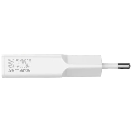 4smarts FlatPlug Slim  Dual 30W GaN 2xUSB-C fehér hálózati töltő adapter - 4