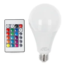 RGB LED izzó 30W E27 A80 többszínű