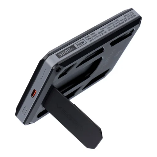 Veger Powerbank Wallet Tracker W0582 MFi PD 20W 5000 mAh fekete - 1